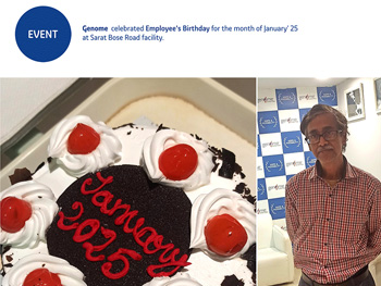 Celebrated Employee's Birthday for the month of January'25 at Sarat Bose Road Facility