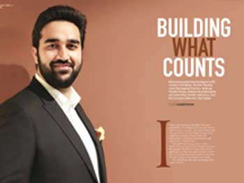 Marwar India Magazine featuring our Joint Managing Director, Parthiv Neotia, on its cover