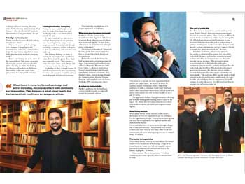 Marwar India Magazine featuring our Joint Managing Director, Parthiv Neotia, on its cover