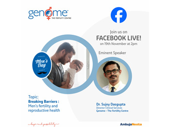 Facebook Live on “BREAKING BARRIERS : MEN’S FERTILITY AND REPRODUCTIVE HEALTH”