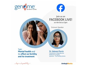 Facebook Live on “Mental health and its effect on fertility and its treatment”